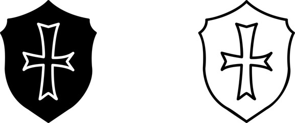 Unique Sheild Vector Icon