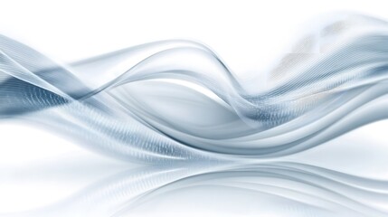 Obraz premium Abstract Gray Wave Background Flowing Lines Modern Design Digital Art