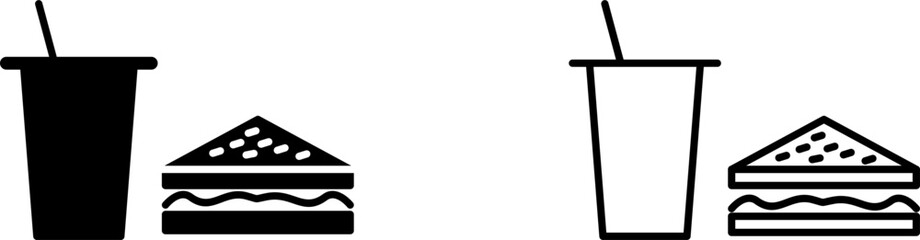 Unique Lunch Vector Icon