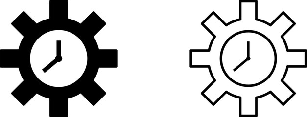 Unique Time Optimization Vector Icon