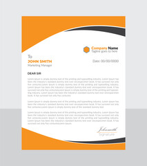 corporate and minimalistic professional business letterhead design for for ant occasion