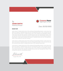 corporate and minimalistic professional business letterhead design for for ant occasion