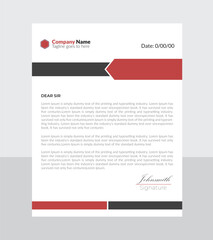 corporate and minimalistic professional business letterhead design for for ant occasion