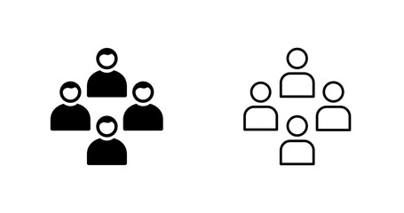 Network Group Vector Icon