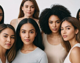 Fototapeta premium portrait different ethnicity women