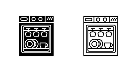 Dishwasher Vector Icon