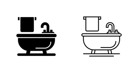 Bathtub Vector Icon