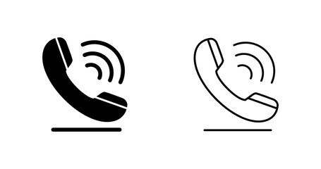 Fototapeta premium Phone Call Vector Icon