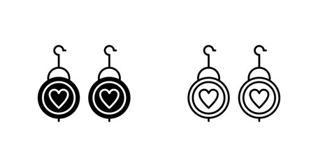 Earrings Vector Icon