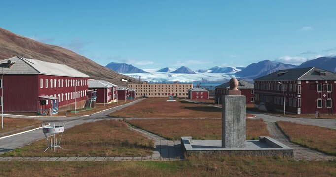 The Ghostly Soviet Pyramiden City, Svalbard In Summer, Arctic