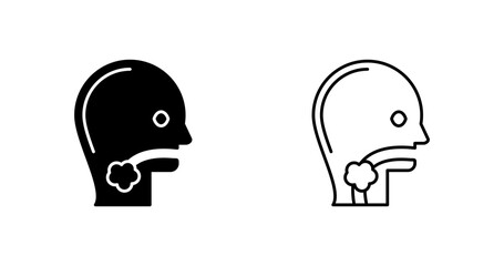 Throat Cancer Vector Icon