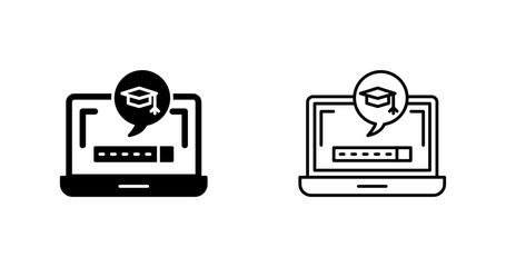 Digital Learning Vector Icon