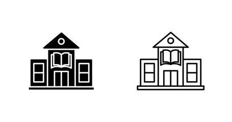 Library Building Vector Icon