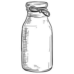 milk handdrawn illustration