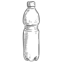 mineral water handdrawn illustration