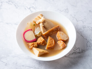 Oden, various kinds of fish cakes	