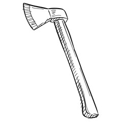 axe handdrawn illustration