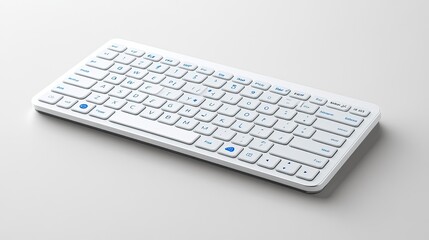 Bluetooth keyboard, on the white background