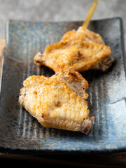 Roasted chicken on a plate