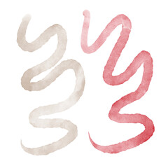 Watercolour Squiggles Abstract Decoration