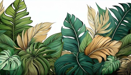 leaves in the wind.vector, seamless, texture, color, garden, 