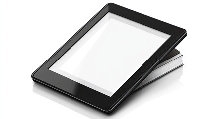 E-reader, on the white background
