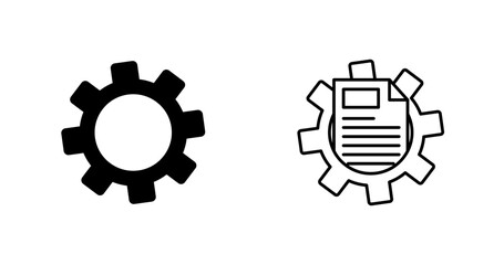 Obraz premium Cogwheel Vector Icon