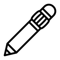Pencil icon in outline style