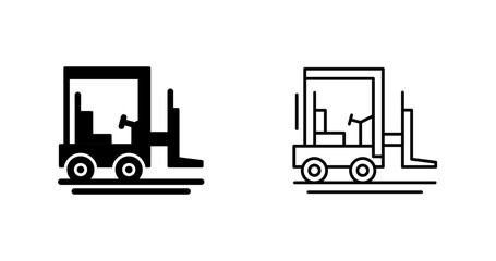 Forklift Vector Icon