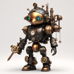 Fototapeta premium robot cyborg soldier