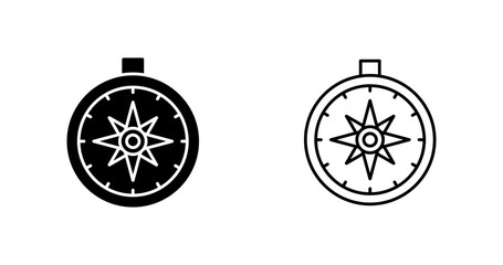 Fototapeta premium Compass Vector Icon