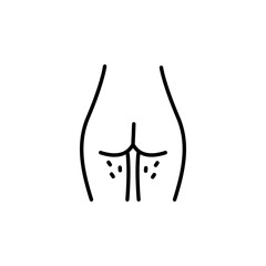 Brazilian Waxing icon. Simple Brazilian waxing icon for social media, app, and web design. Vector illustration
