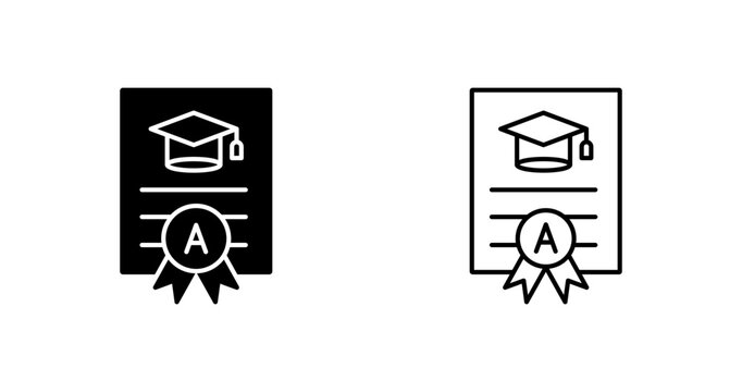 Report Card Vector Icon