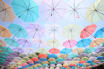 北海道帯広市の十勝ヒルズのアンブレラスカイ