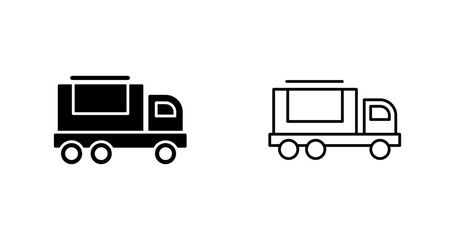Cargo Truck Vector Icon