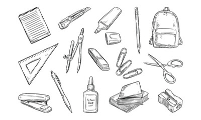 school handdrawn collection