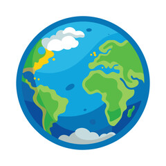 Earth Outline Drawing Design Vector Illustration Clipart Eps