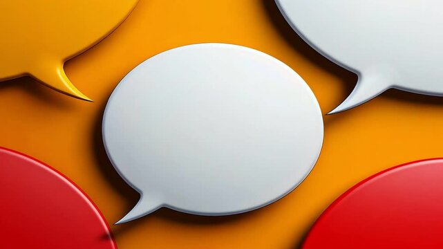 Boho style speech bubbles, illustration, flat design