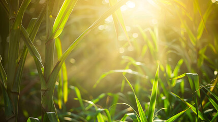 green grass and sun rays ,generative ai