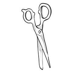 scissors handdrawn illustration