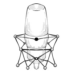 microphones handdrawn illustration