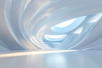 Futuristic 3D Virtual Space Background