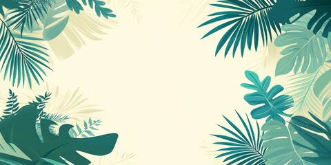 Tropical Leaf Background.