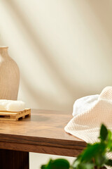 Minimalist photography for spa and personal care product advertising