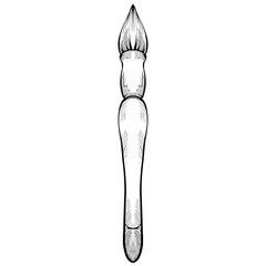 paint brush handdrawn illustration
