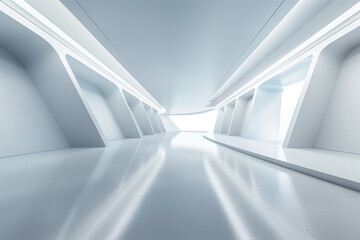 Futuristic 3D Virtual Space Background