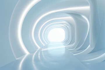 Fototapeta premium Futuristic 3D Virtual Space Background