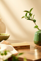 Minimalist photography for spa and personal care product advertising