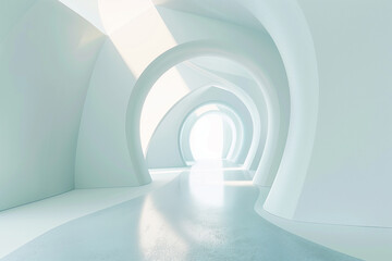 Futuristic 3D Virtual Space Background