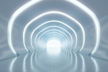 Naklejka premium Futuristic 3D Virtual Space Background